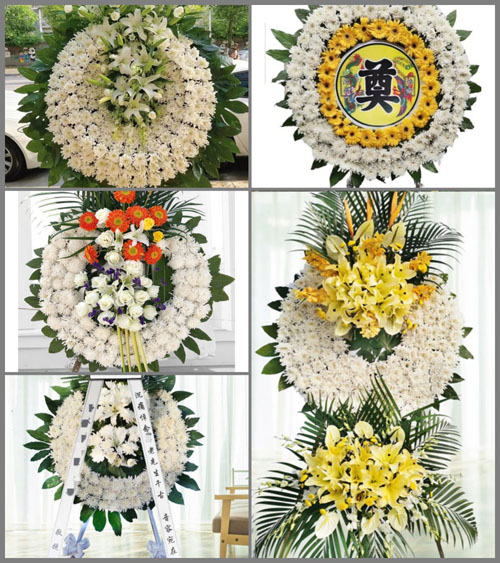 河南南阳镇平县张林镇余西村花圈速递